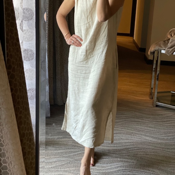 XS BRIGGS midi linen dress - Picture 2 of 3